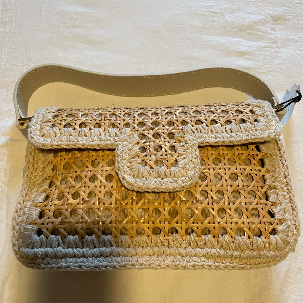 Caterina Bertini Woven Shoulder Bag